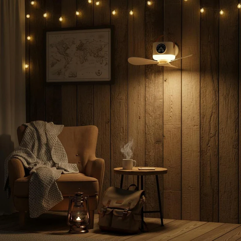 BreezeBeam 3-in-1 Rechargeable Fan & LED Light