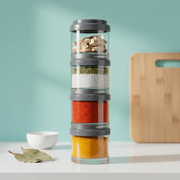 Stackable Spice & Dip Jars
